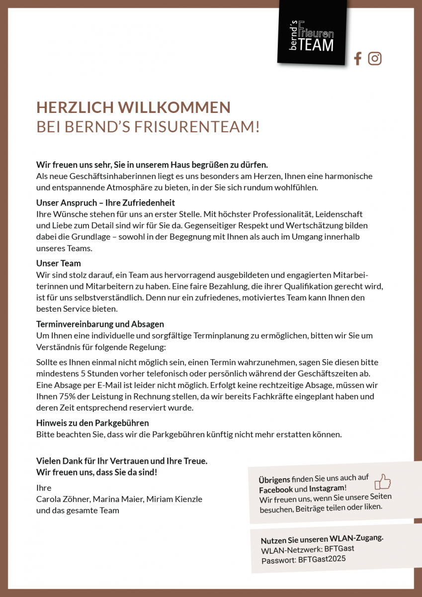 Aushang Februar 2025